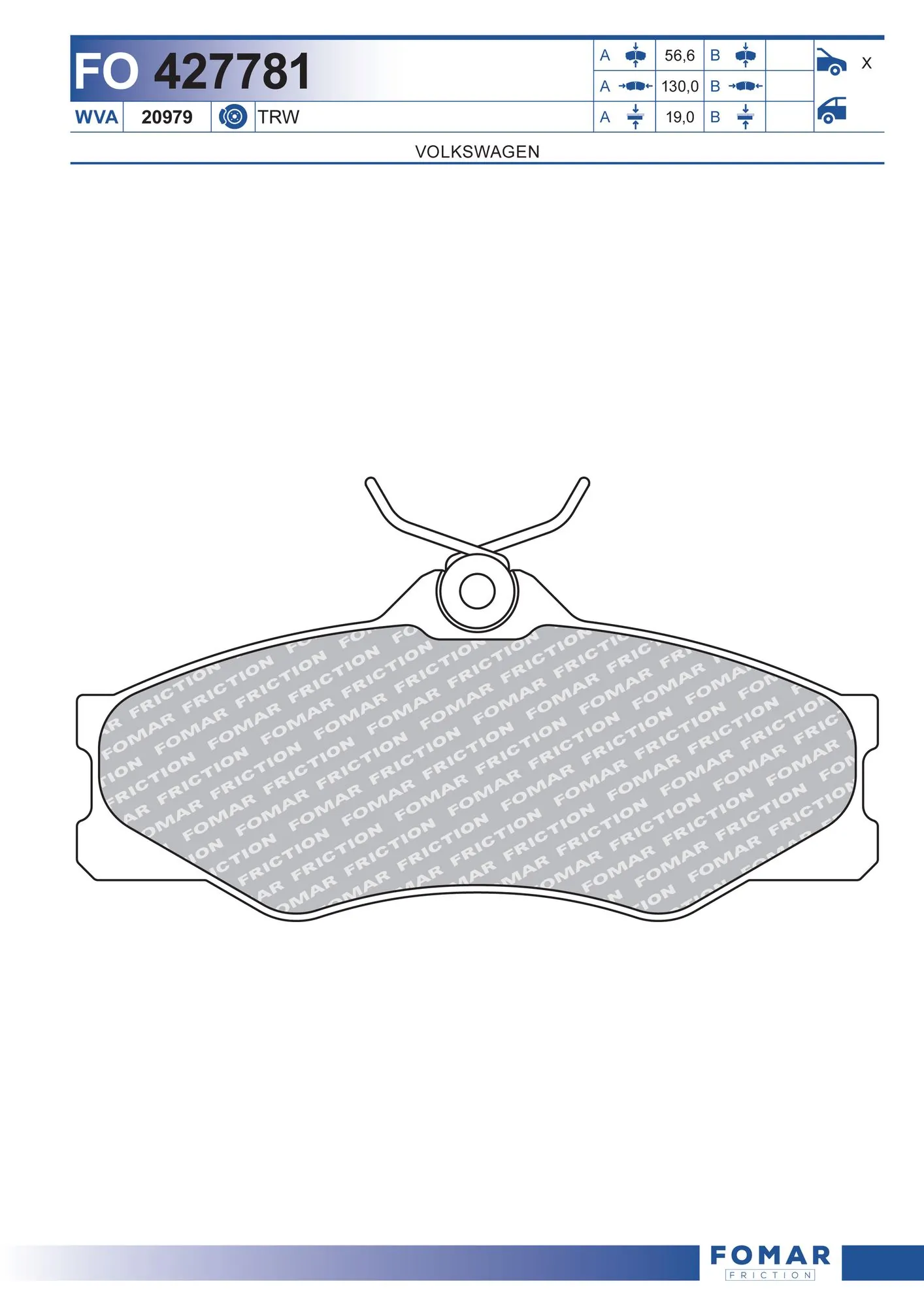 Brake Pad Set, disc brake